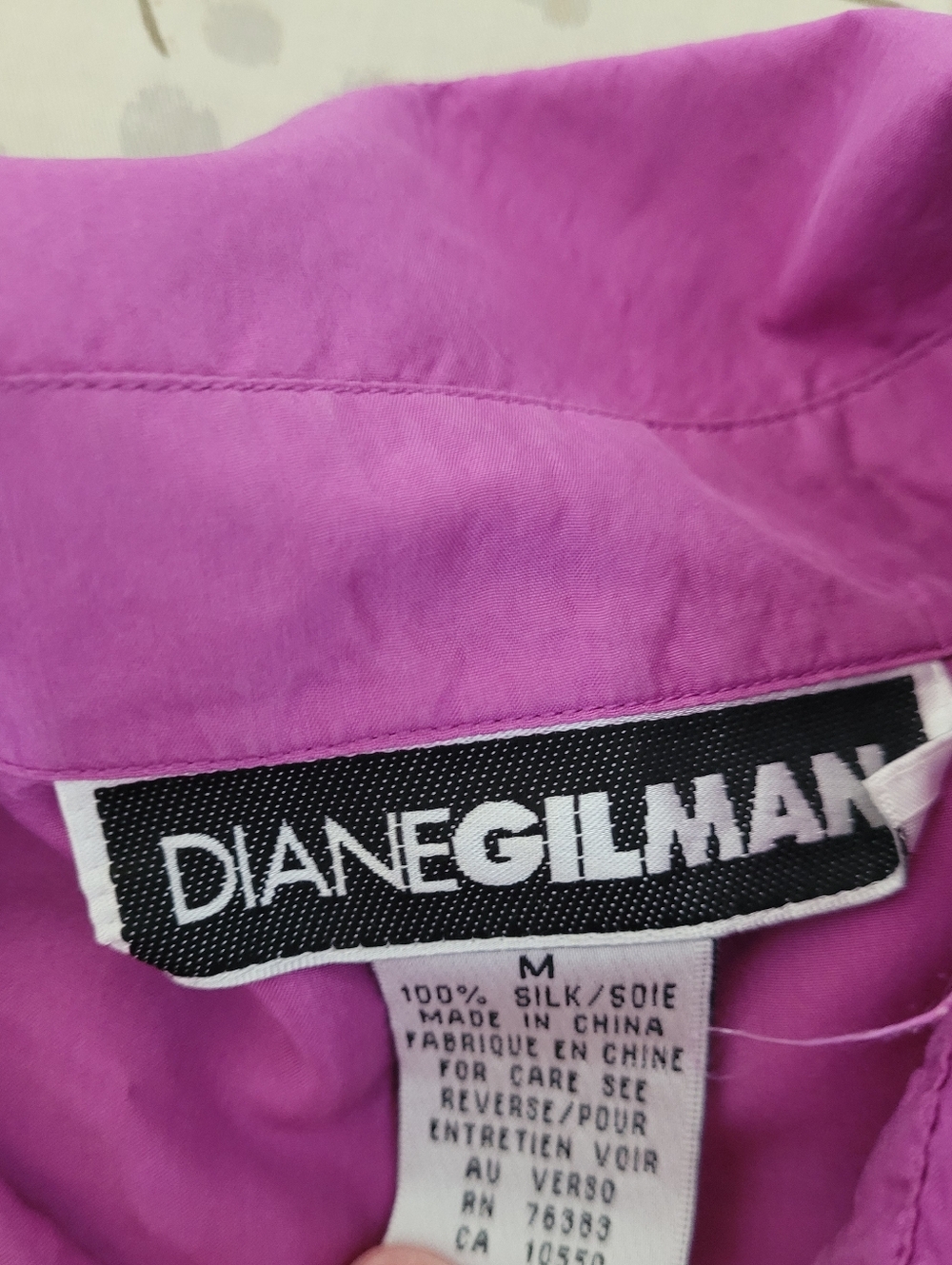 Diane Gilman Silk Blouse - Picture 4 of 4